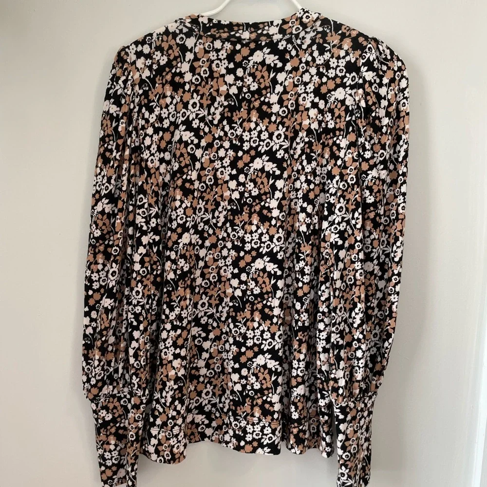 Loft puff-sleeve detail floral blouse - Picture 4 of 4